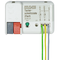 Push-button interface, 2-gang