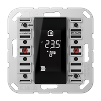 Room controller display compact module 2-gang