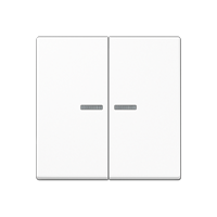 2-gang rocker for push-button BCU, with lens