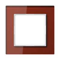 Glass frame, oxid red