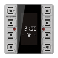Room controller display compact module 2-gang