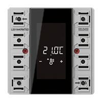 Room controller display compact module 4-gang