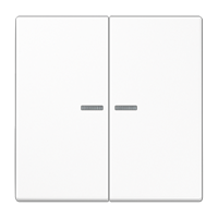 2-gang rocker for push-button BCU, with lens